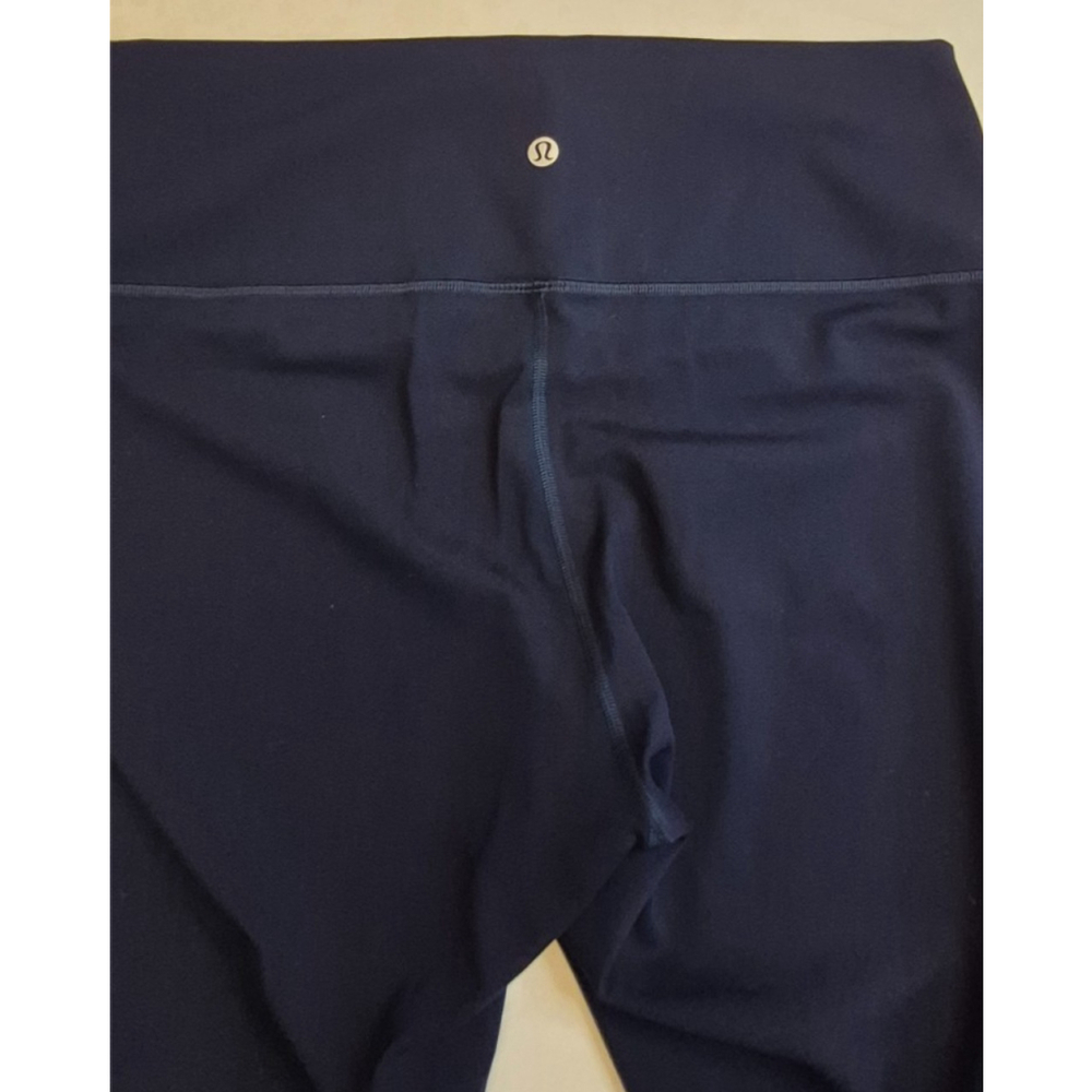 Lululemon Wunder Under Leggings True Navy Sz 12 Luxstreme 25" Inseam - Picture 4 of 8